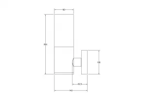 Настенный светильник (бра) Maytoni Outdoor O418WL-01B