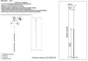 Светильник подвесной Crystal Lux CLT 035C700 WH