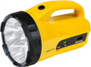 Фонарь аккумуляторный 3LEDs 9W жёлтый, TL09