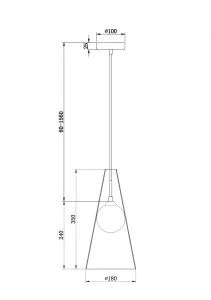 Подвесной светильник Freya FR5389PL-01BS