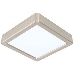 99239 Светодиодный накладной светильник FUEVA 5, 10,5W (LED), 160х160, H28, 1200lm, 3000K, сталь, нике EGLO