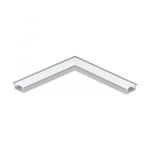 98979 Встраиваемый профиль угловой RECESSED PROFILE 1 к арт. 98977, L110, алюминий/пластик, белый EGLO