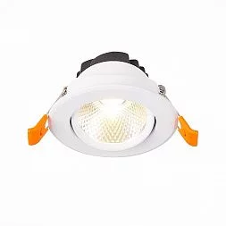 Св-к встр. Белый LED 1*8W 3000K 640Lm Ra80 24° IP20 D86xH50 220-240V MIRO ST211.538.08.24