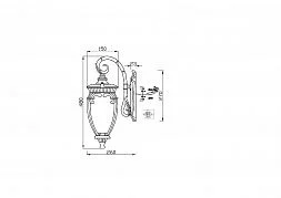 Настенный светильник (бра) Maytoni Outdoor O414WL-01BZ