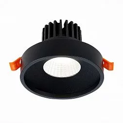 Св-к встр. Черный LED 1*10W 3000K 750Lm Ra>90 38° IP20 D100xH75 170-240V Встраиваемые светильники ST751.438.10