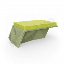 Угловой модуль Quaro с подушками Olive green / Green