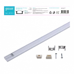 Профиль для ленты LED Gauss врезной гл 7mm - 2m 1/80