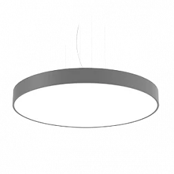 Светодиодный светильник "ВАРТОН" COSMO подвесной 190 Вт 1200*115 мм 3000К с рассеивателем опал RAL7045 серый муар